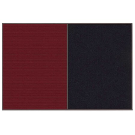 United Visual Products Enclosed Corkboard, 1 Door, 72"x48", 4" Fra UV3405-GOLD-BUFF